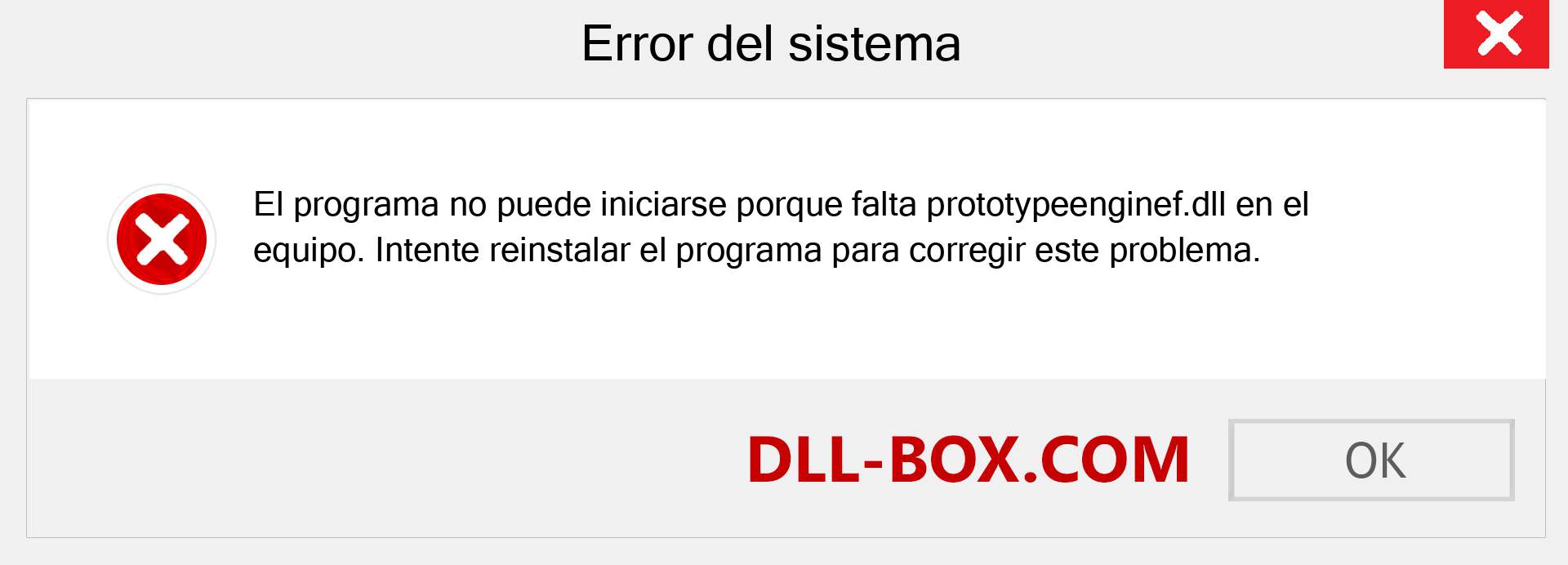 ¿Falta el archivo prototypeenginef.dll ?. Descargar para Windows 7, 8, 10 - Corregir prototypeenginef dll Missing Error en Windows, fotos, imágenes