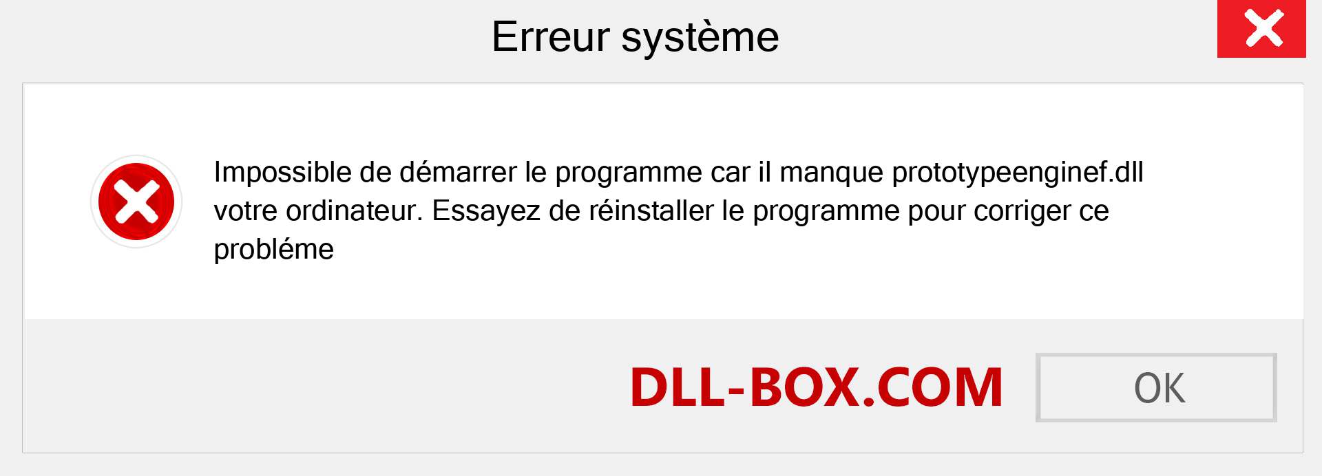 Le fichier prototypeenginef.dll est manquant ?. Télécharger pour Windows 7, 8, 10 - Correction de l'erreur manquante prototypeenginef dll sur Windows, photos, images